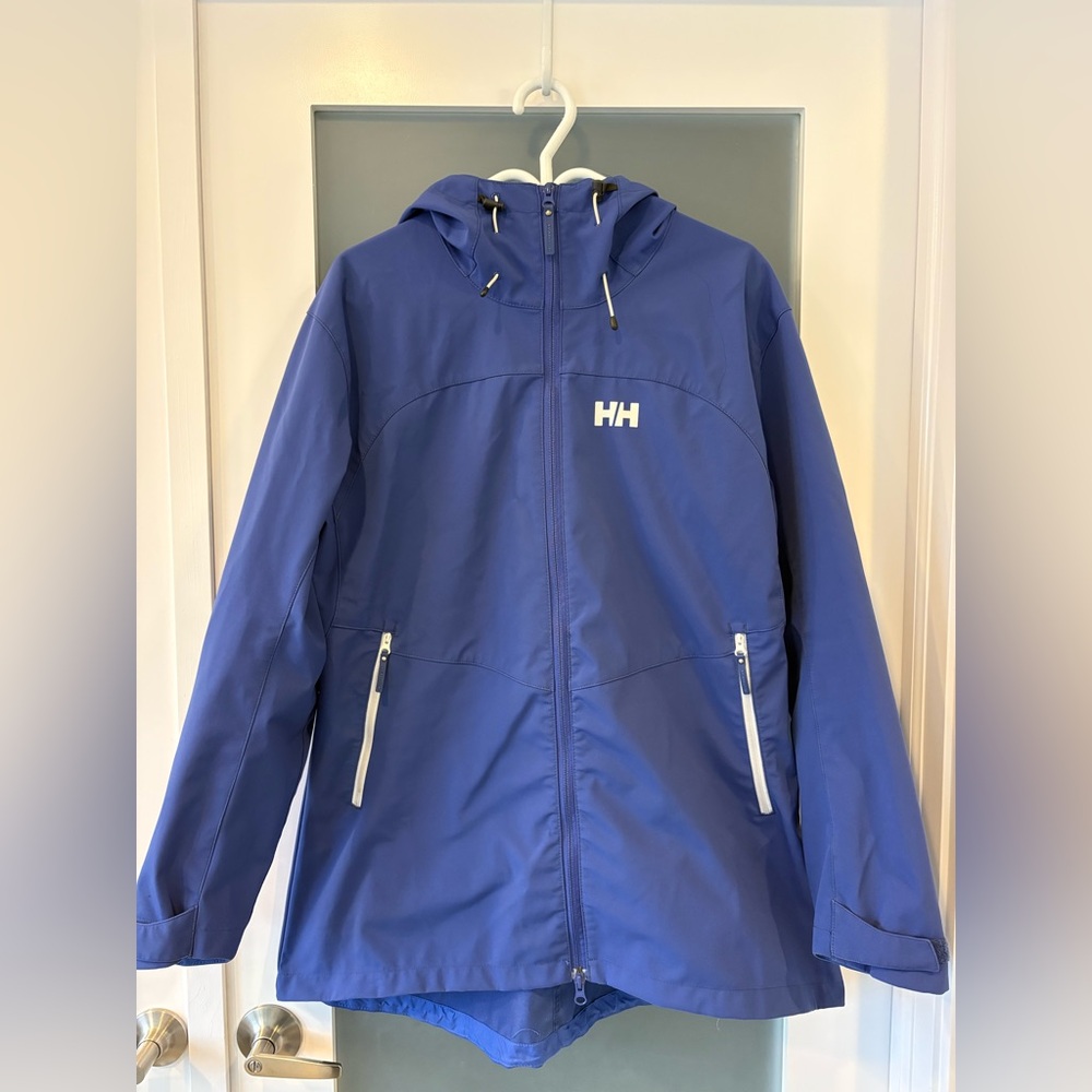 Helly Hansen Periwinkle Hooded Rain Jacket